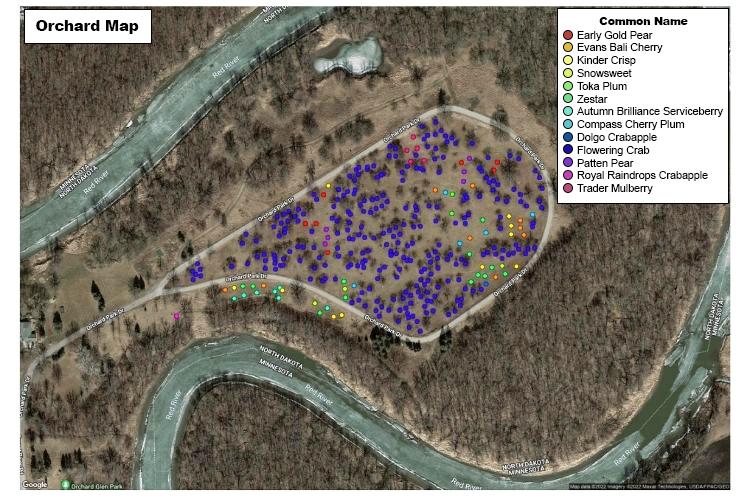 Orchard Glen Park Bloom Tracker Fargo Parks